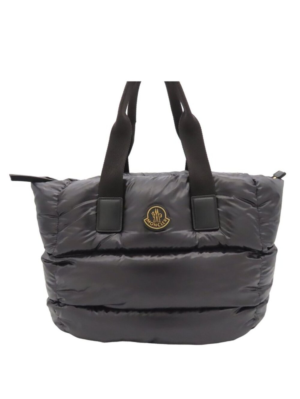 Moncler Caradoc Black Nylon Down Feather Tote Bag